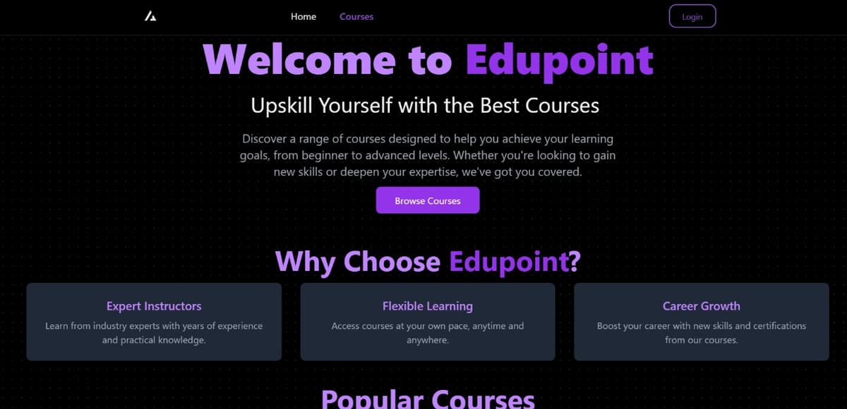 Course Management App